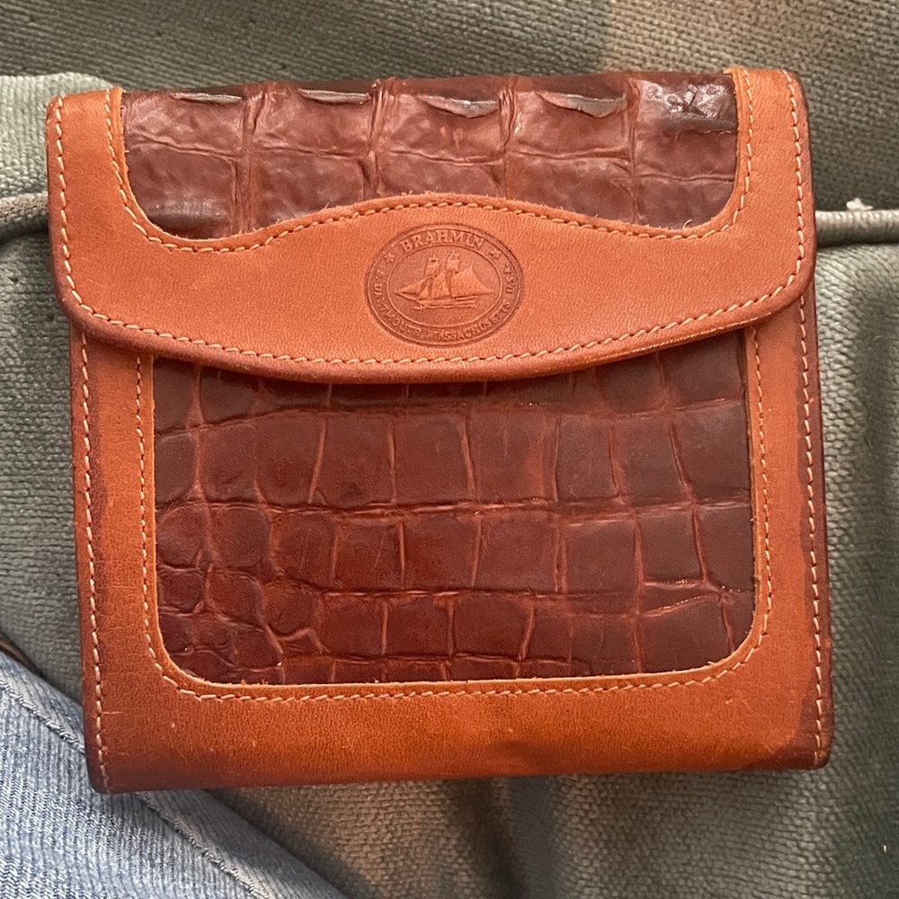 Brahmin Vintage Brown Leather women’s wallet